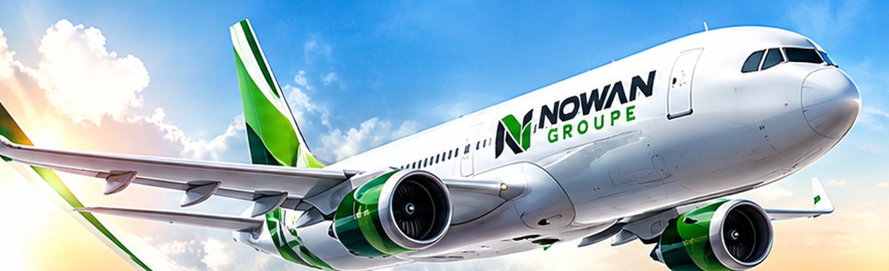 Avion aux couleurs de NOWAN GROUPE en plein vol